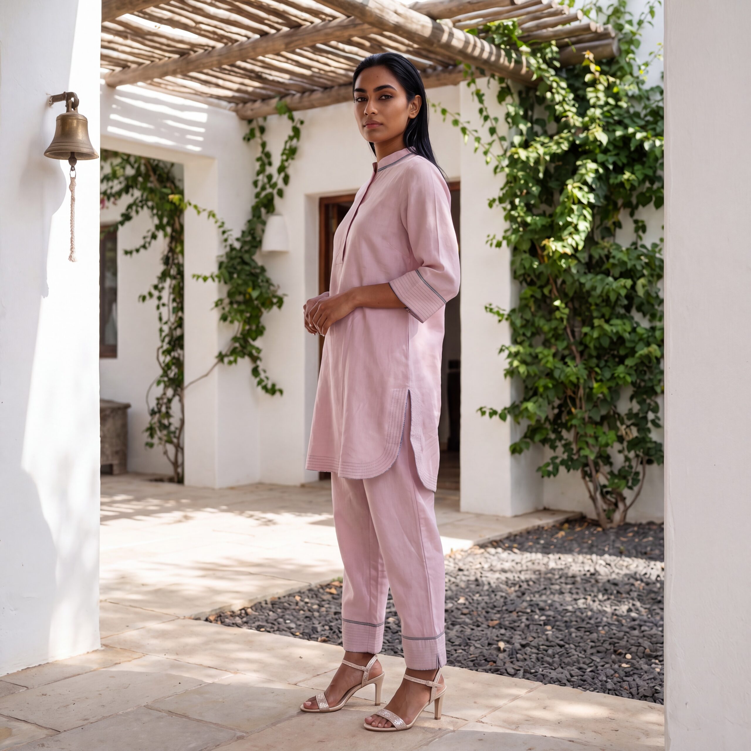 blush classic kurta set 2