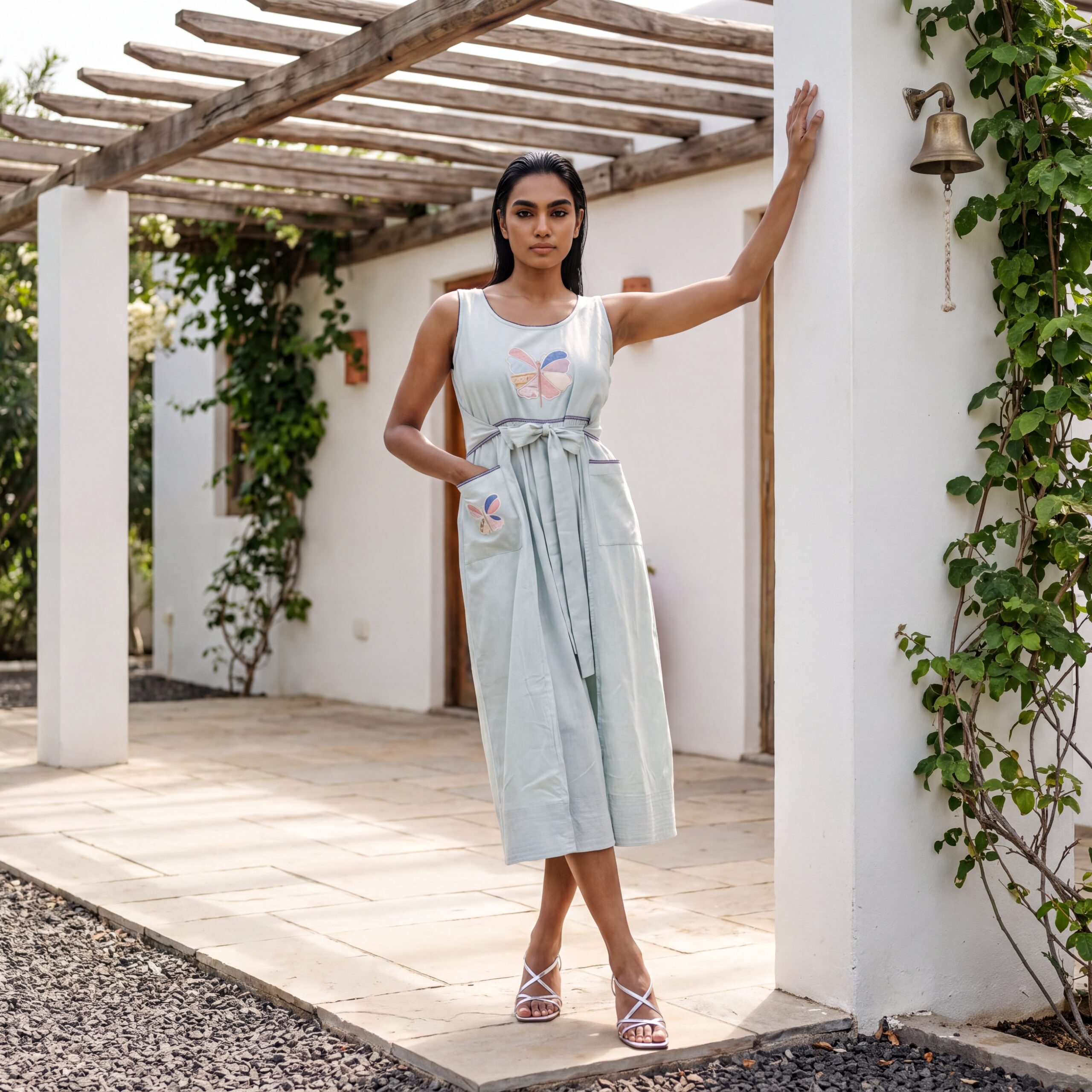 leaf apron dress